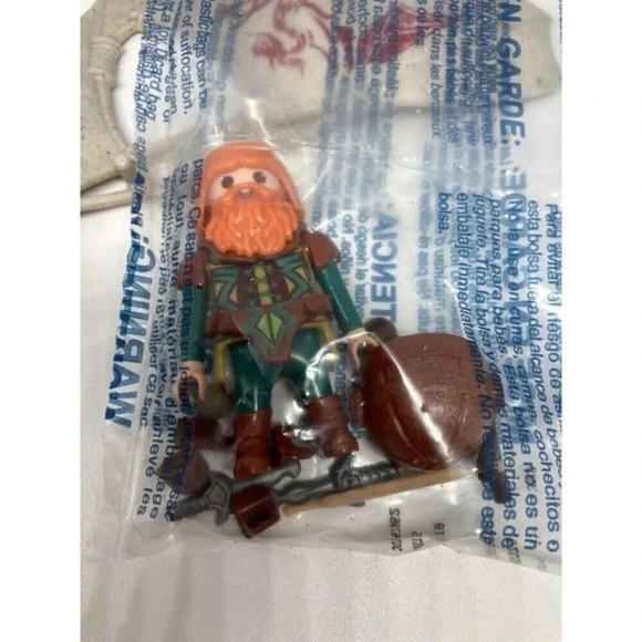 Playmobil Knights Dwarf Flyer Building Set 9342 Complete 10 Piece New Open Box - Picture 3 of 5